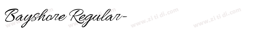 Bayshore Regular字体转换